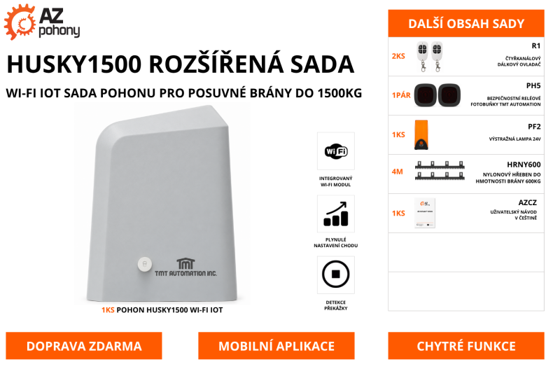 HUSKY1500 ROZŠÍŘENÁ SADA